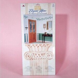 Vintage 1996 Plaid Elegant Home Column Stencil 29011 Greco Roman Large Wall NEW